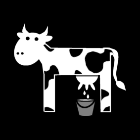milk cow / cow: milking